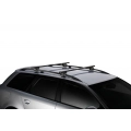 Thule SmartRack Square Black Roof Racks for Jeep Grand Cherokee ZG-ZJ 5dr SUV with Raised Roof Rail (1996 to 1999) - Raised Rail Mount